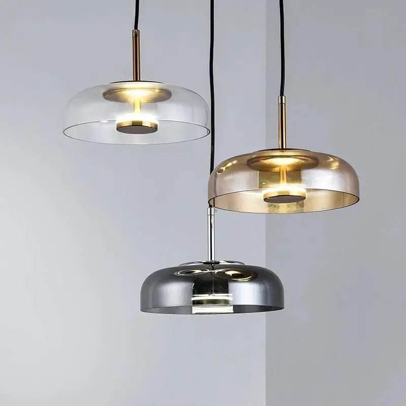 Aurelio Glass Dome Pendant Light – Modern Hanging Light