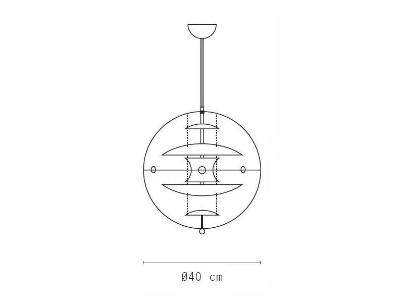 VP Halo Pendant Lamp – Modern Globe Ceiling Light