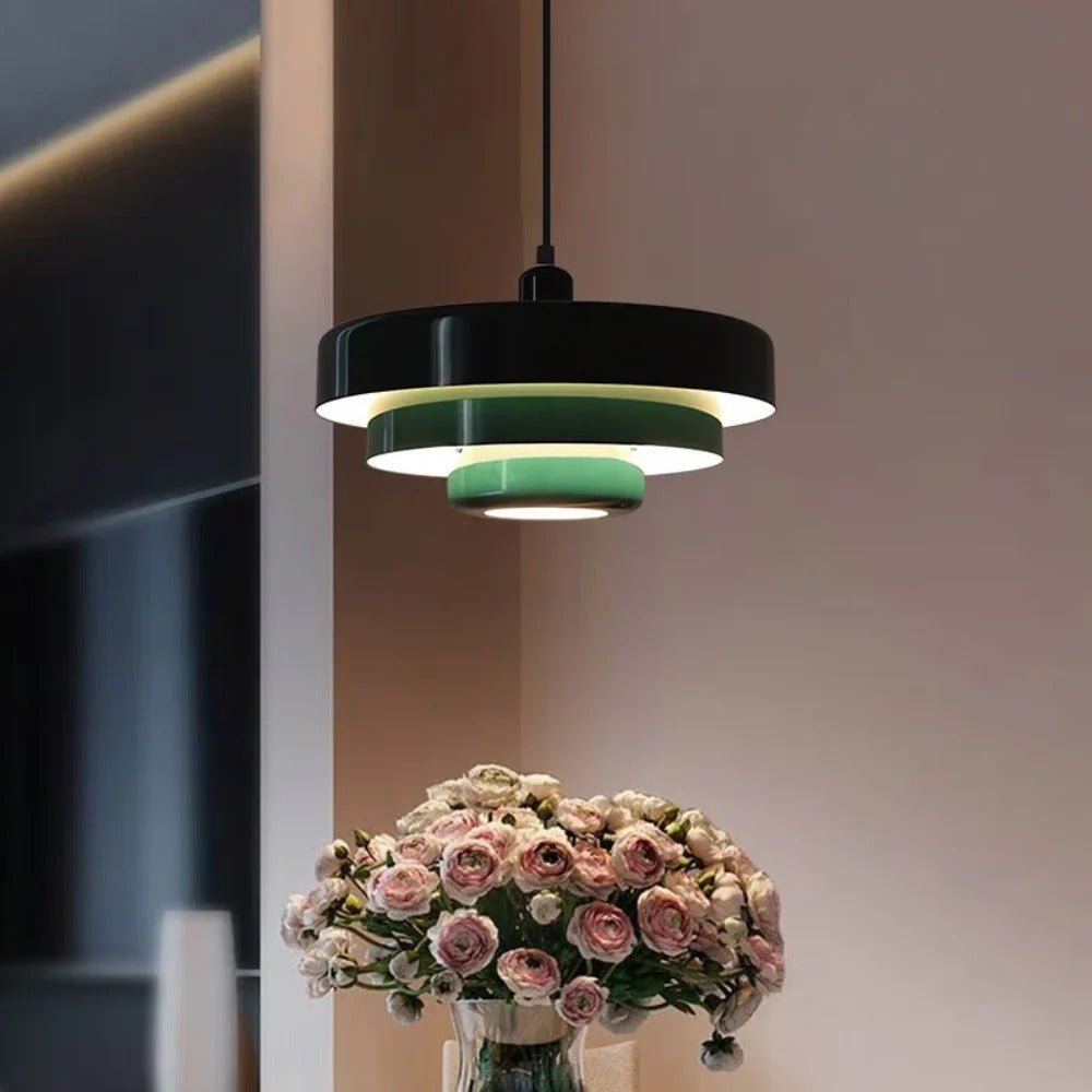 Chroma Arc Pendant Light – Modern Multi-Tone Layered Ceiling Lamp