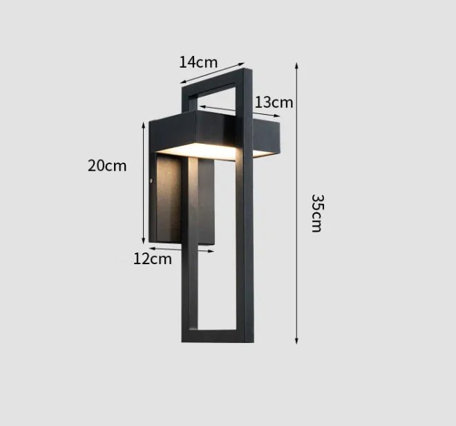 Eden Outdoor Wall Sconce – Sleek Modern Waterproof Exterior Light