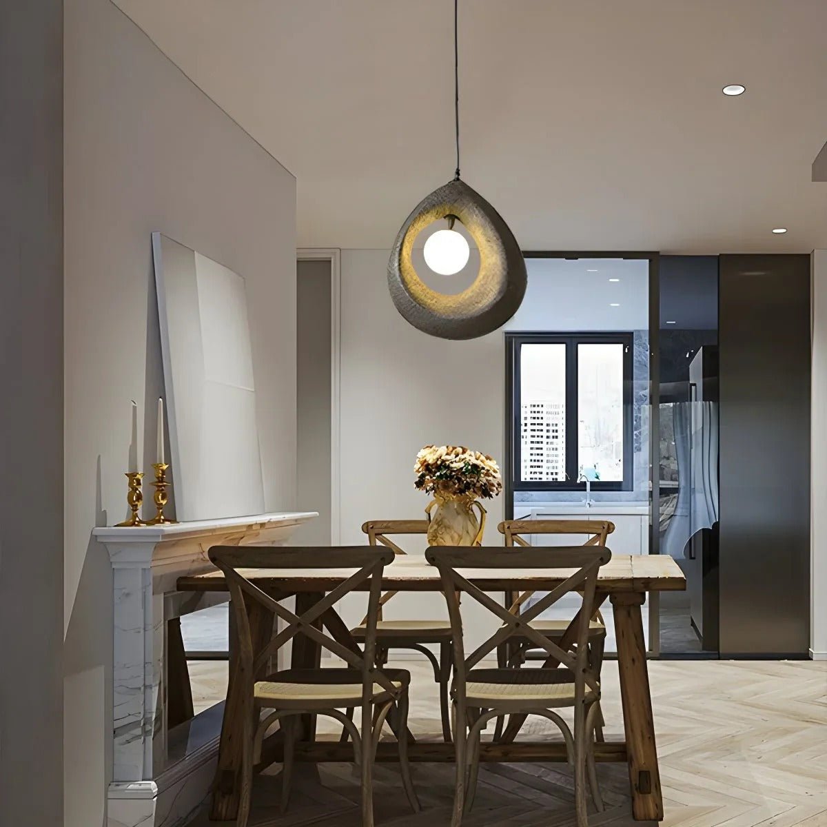 Harmonia Pendant Light – Organic Wabi-Sabi Lighting for Minimalist Spaces