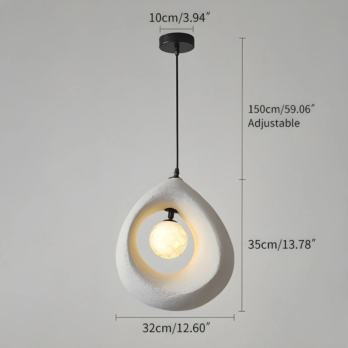 Harmonia Pendant Light – Organic Wabi-Sabi Lighting for Minimalist Spaces