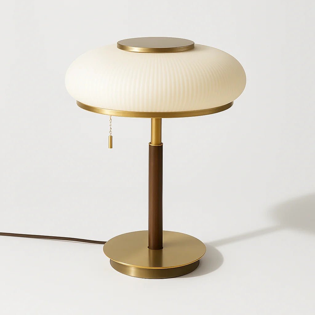 Matsutake Bloom Table Lamp – Elegant Table Lighting in vintage-inspired design, featuring glass and wrought iron.