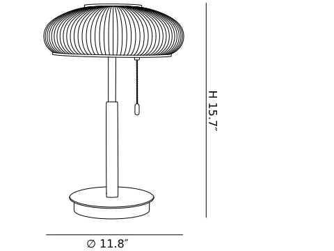Matsutake Bloom Table Lamp – Elegant Table Lighting dimensions and design features