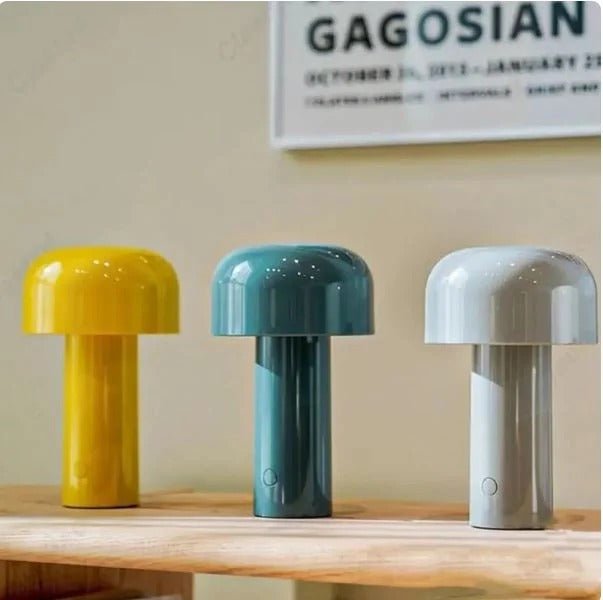 Milo Cordless Mushroom Table Lamp - goldenlumen