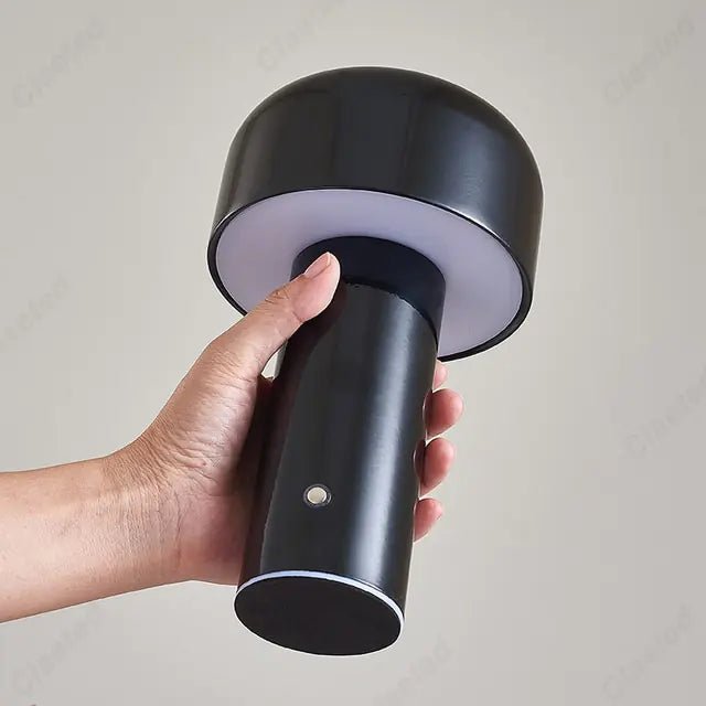 Milo Cordless Mushroom Table Lamp - goldenlumen
