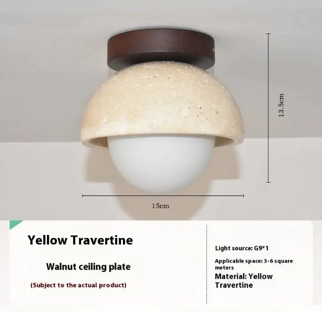 Sorai Travertine Collection– Minimal Japandi Lighting