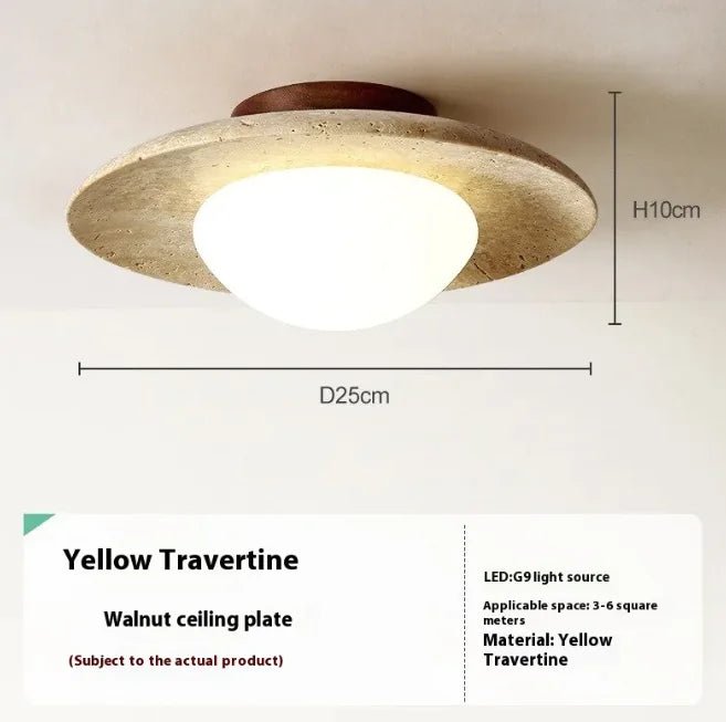 Sorai Travertine Collection– Minimal Japandi Lighting