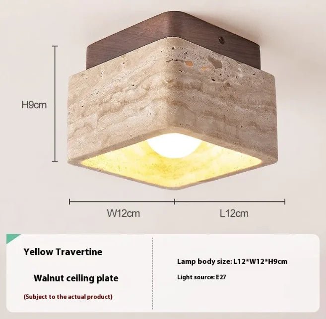 Sorai Travertine Collection– Minimal Japandi Lighting