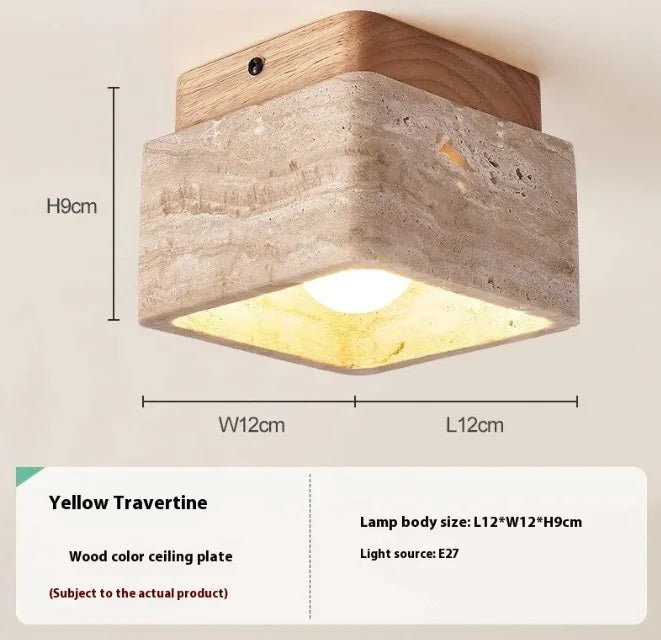 Sorai Travertine Collection– Minimal Japandi Lighting