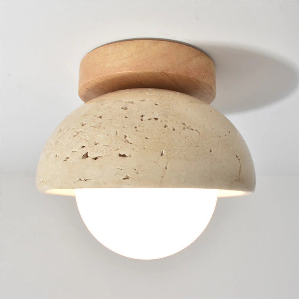 Sorai Travertine Collection– Minimal Japandi Lighting