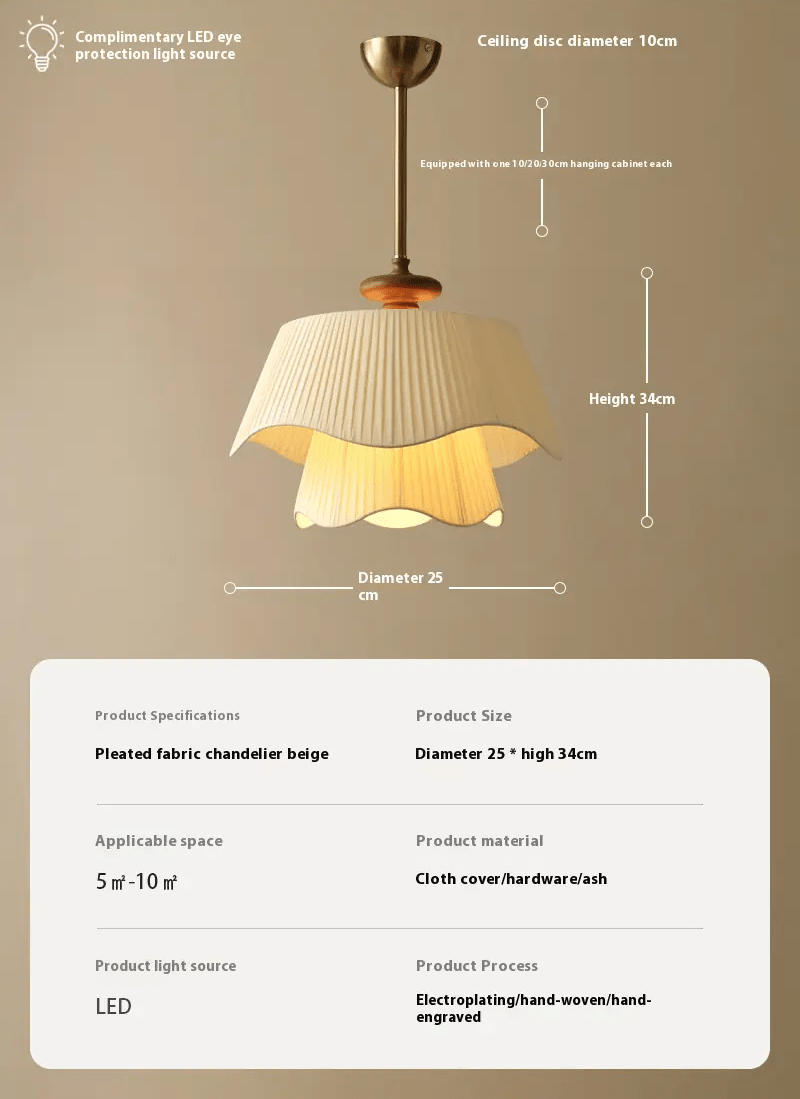 Whisper Pendant Lamp – Flowing Sculptural Fabric
