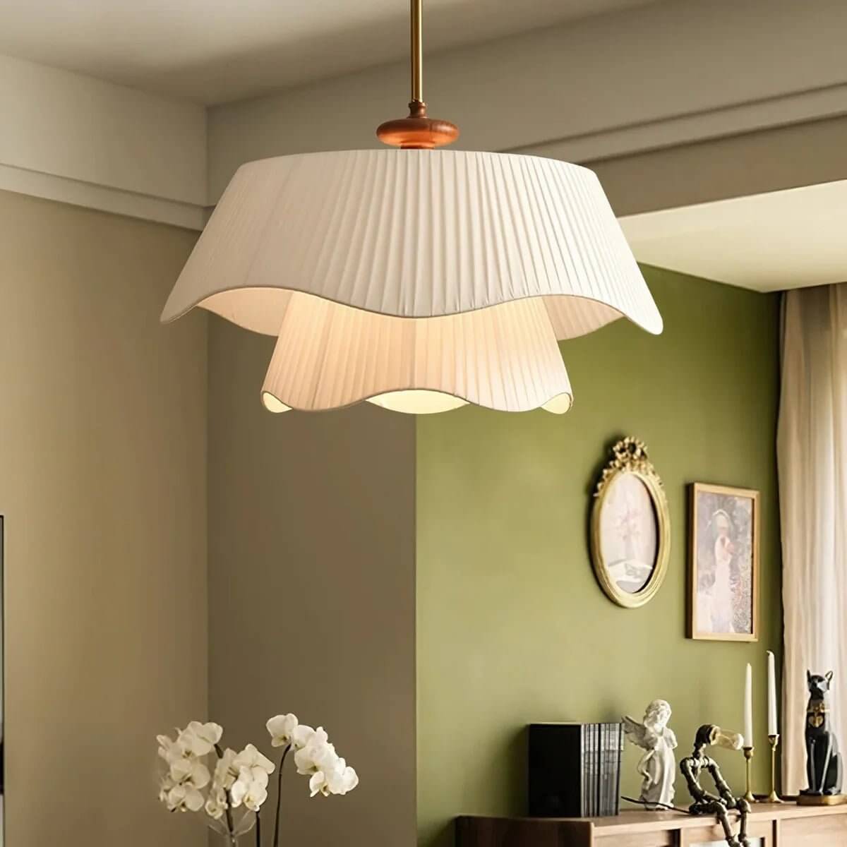 Whisper Pendant Lamp – Flowing Sculptural Fabric