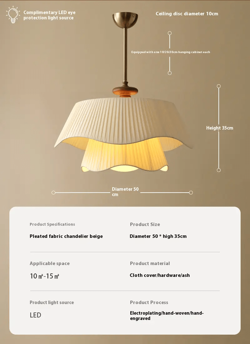 Whisper Pendant Lamp – Flowing Sculptural Fabric