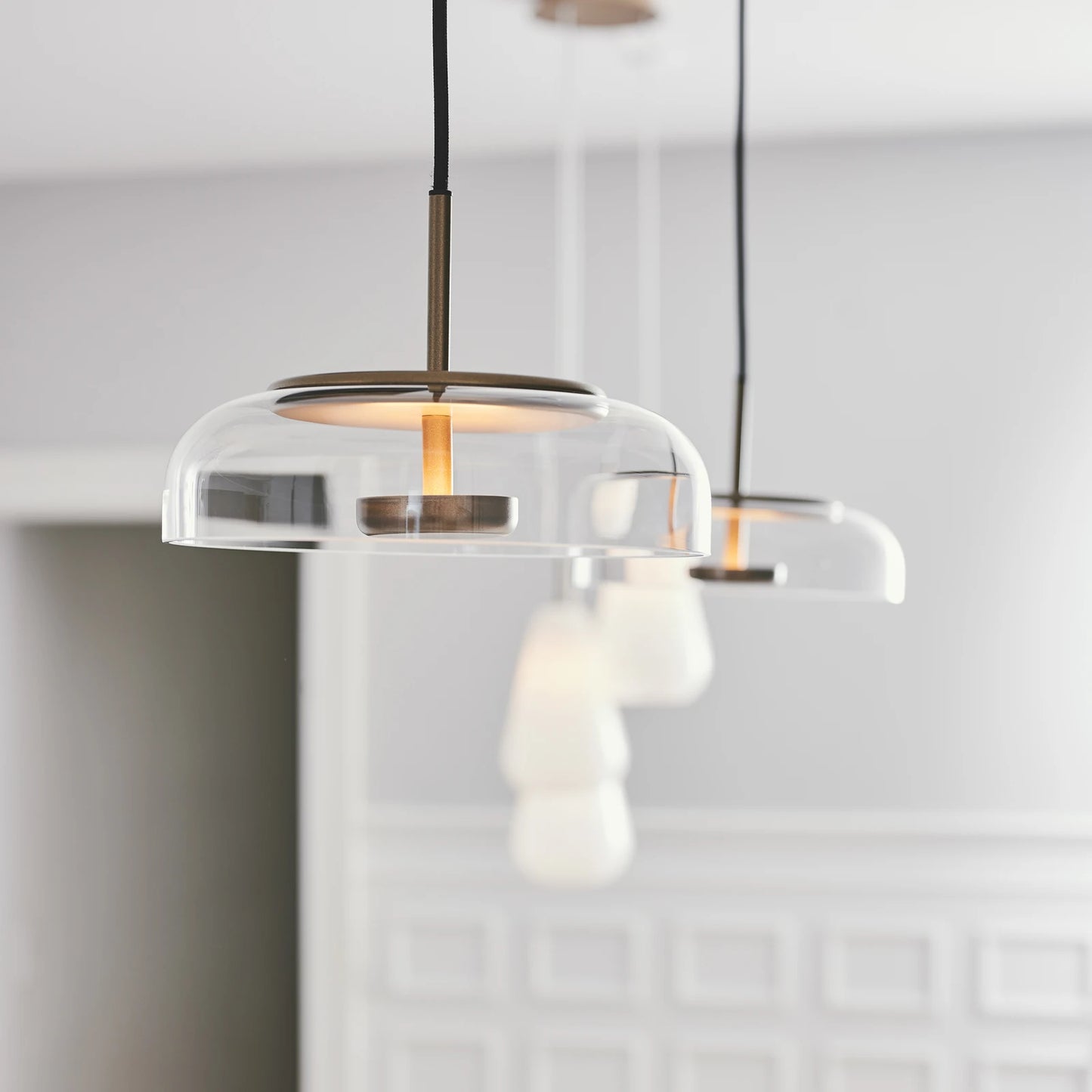 Aurelio Glass Dome Pendant Light – Modern Hanging Light