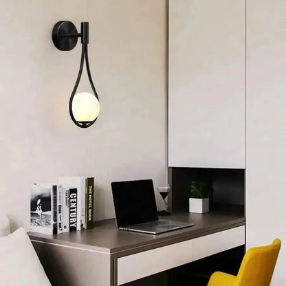 Brass Sphere Sconce - goldenlumen