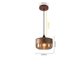 Auren Pendant Collection – Amber Glass Pendant Lights