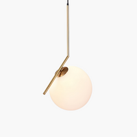 Velora Pendant Lamp– Frosted Glass & Brass