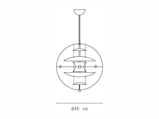 VP Halo Pendant Lamp – Modern Globe Ceiling Light