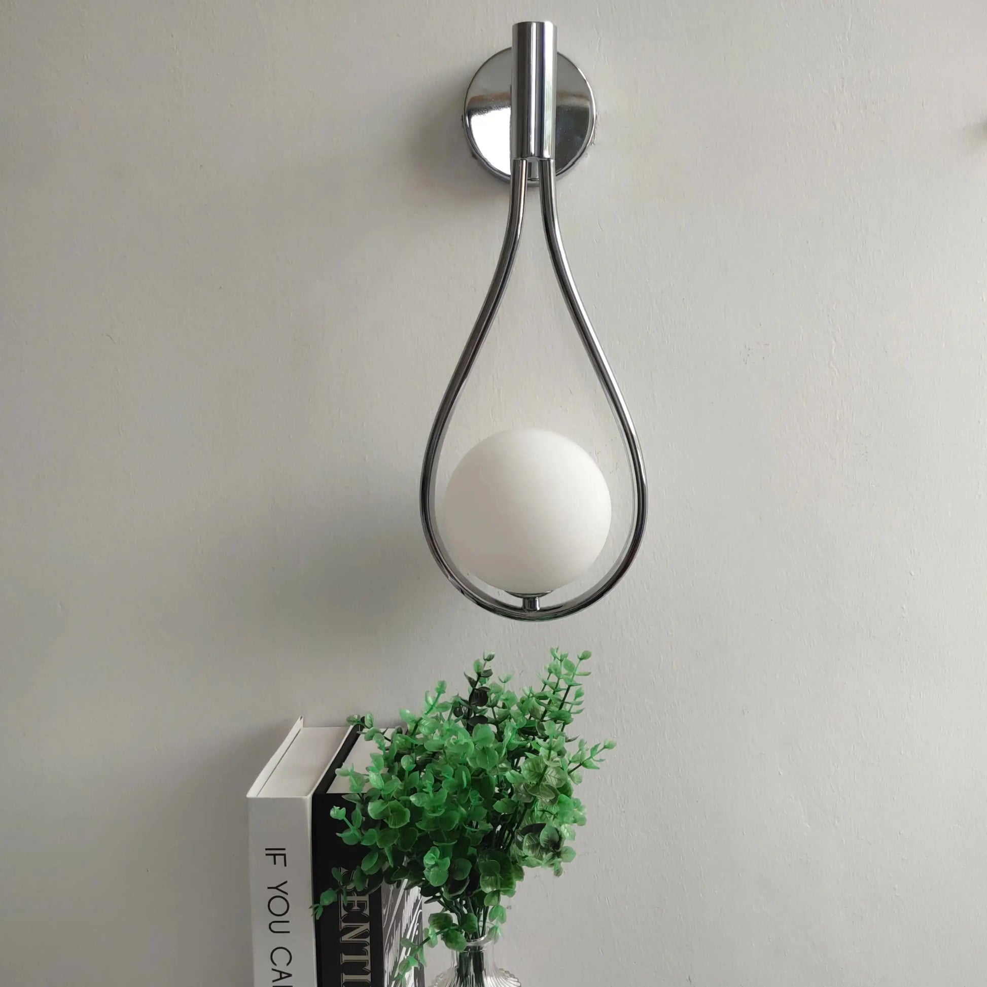 Brass Sphere Sconce - goldenlumen