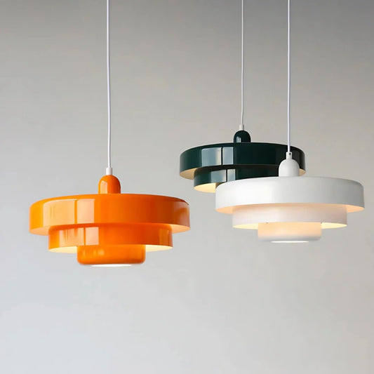 Chroma Arc Pendant Light – Modern Multi-Tone Layered Ceiling Lamp