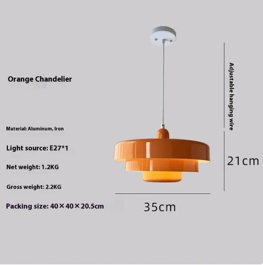 Chroma Arc Pendant Light – Modern Multi-Tone Layered Ceiling Lamp