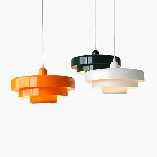 Chroma Arc Pendant Light – Modern Multi-Tone Layered Ceiling Lamp