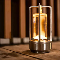 Eclipse – Cordless Rechargeable Table Lamp - goldenlumen