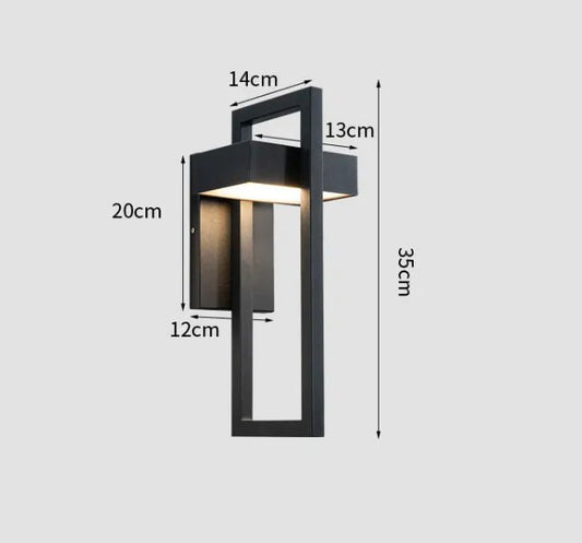 Eden Outdoor Wall Sconce – Sleek Modern Waterproof Exterior Light