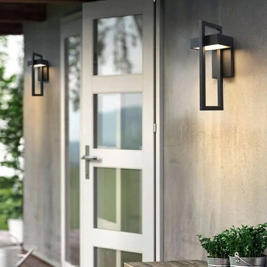 Eden Outdoor Wall Sconce – Sleek Modern Waterproof Exterior Light