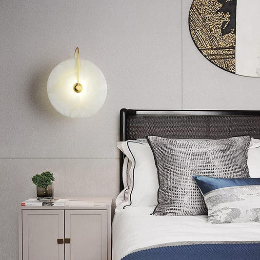 Elysian Marble Wall Light - goldenlumen
