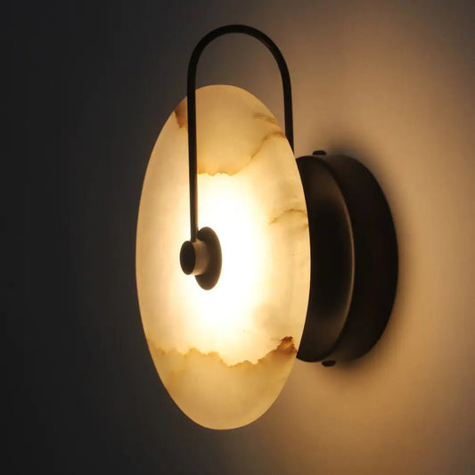 Elysian Marble Wall Light - goldenlumen