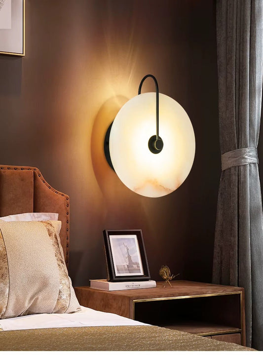 Elysian Marble Wall Light - goldenlumen