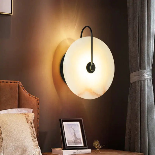 Elysian Marble Wall Light - goldenlumen