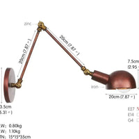 Extendable Industrial Wall Lamp - goldenlumen