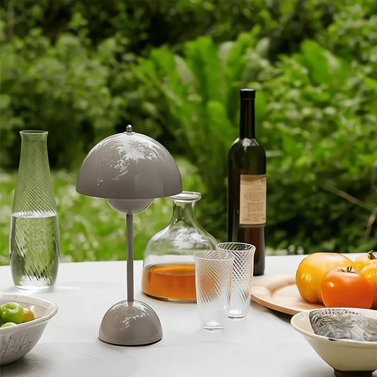 Flowerpot Mushroom Cordless Table Lamp - goldenlumen