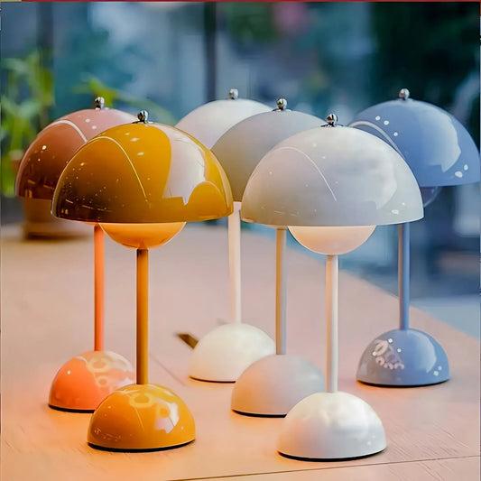 Flowerpot Mushroom Cordless Table Lamp - goldenlumen