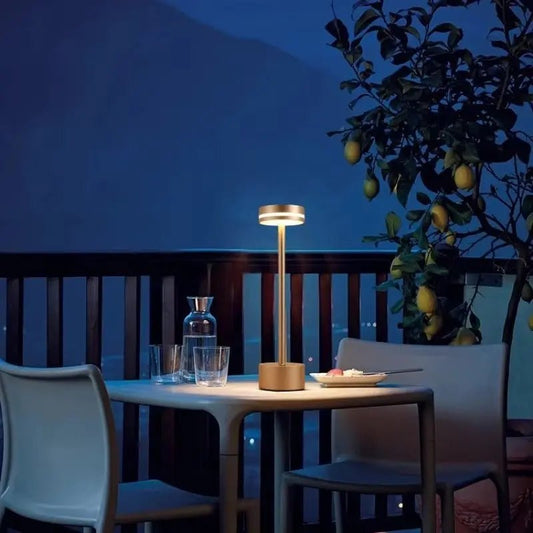 Geo Luxe Cordless Table Lamp - goldenlumen