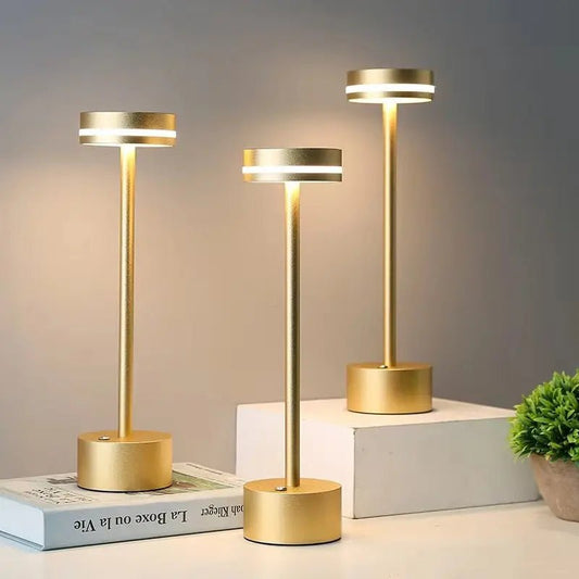 Geo Luxe Cordless Table Lamp - goldenlumen