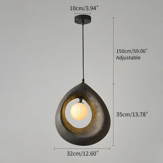 Harmonia Pendant Light – Organic Wabi-Sabi Lighting for Minimalist Spaces