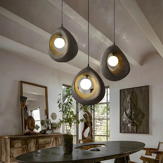 Harmonia Pendant Light – Organic Wabi-Sabi Lighting for Minimalist Spaces