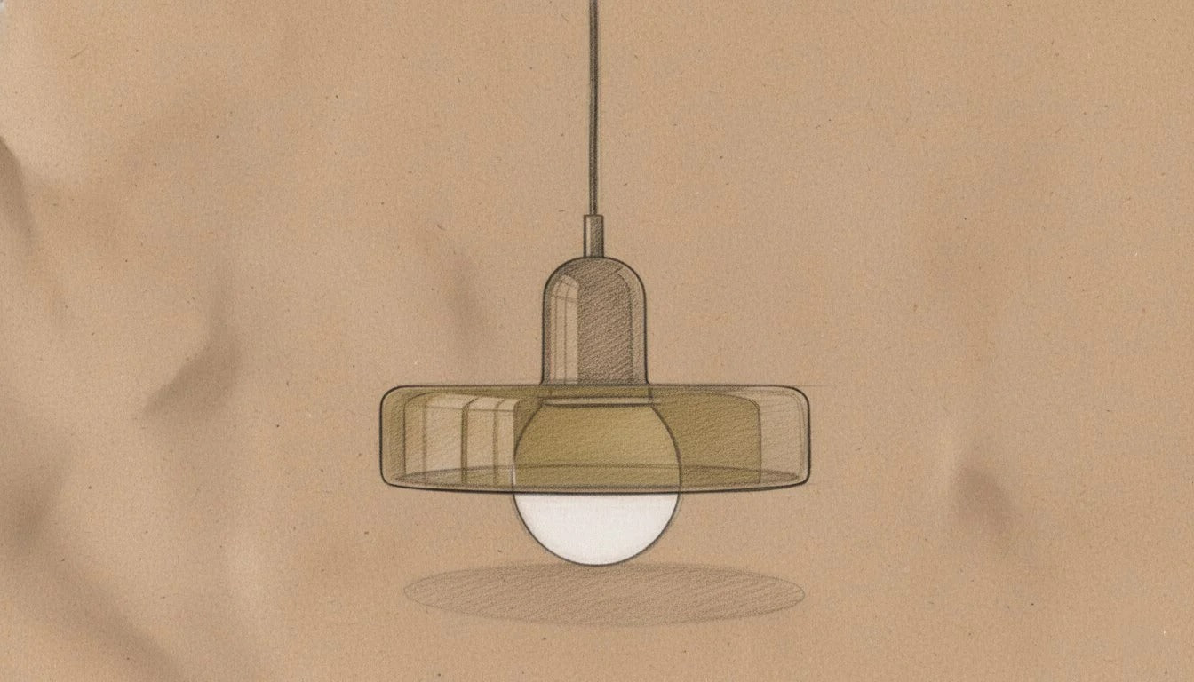 Avero Disc Pendant Lamp – Contemporary Glass Balance