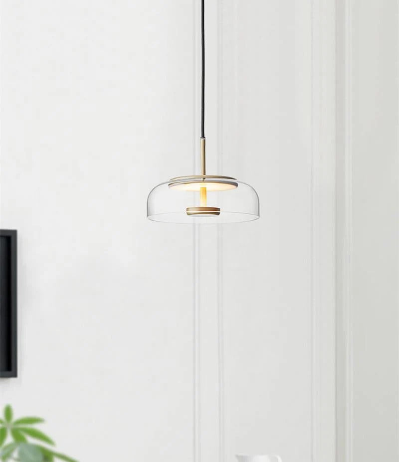 Aurelio Glass Dome Pendant Light – Modern Hanging Light