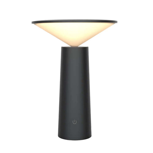 Rivo Cordless Table Lamp in modern design, featuring a sculptural base and adjustable light for versatile use.