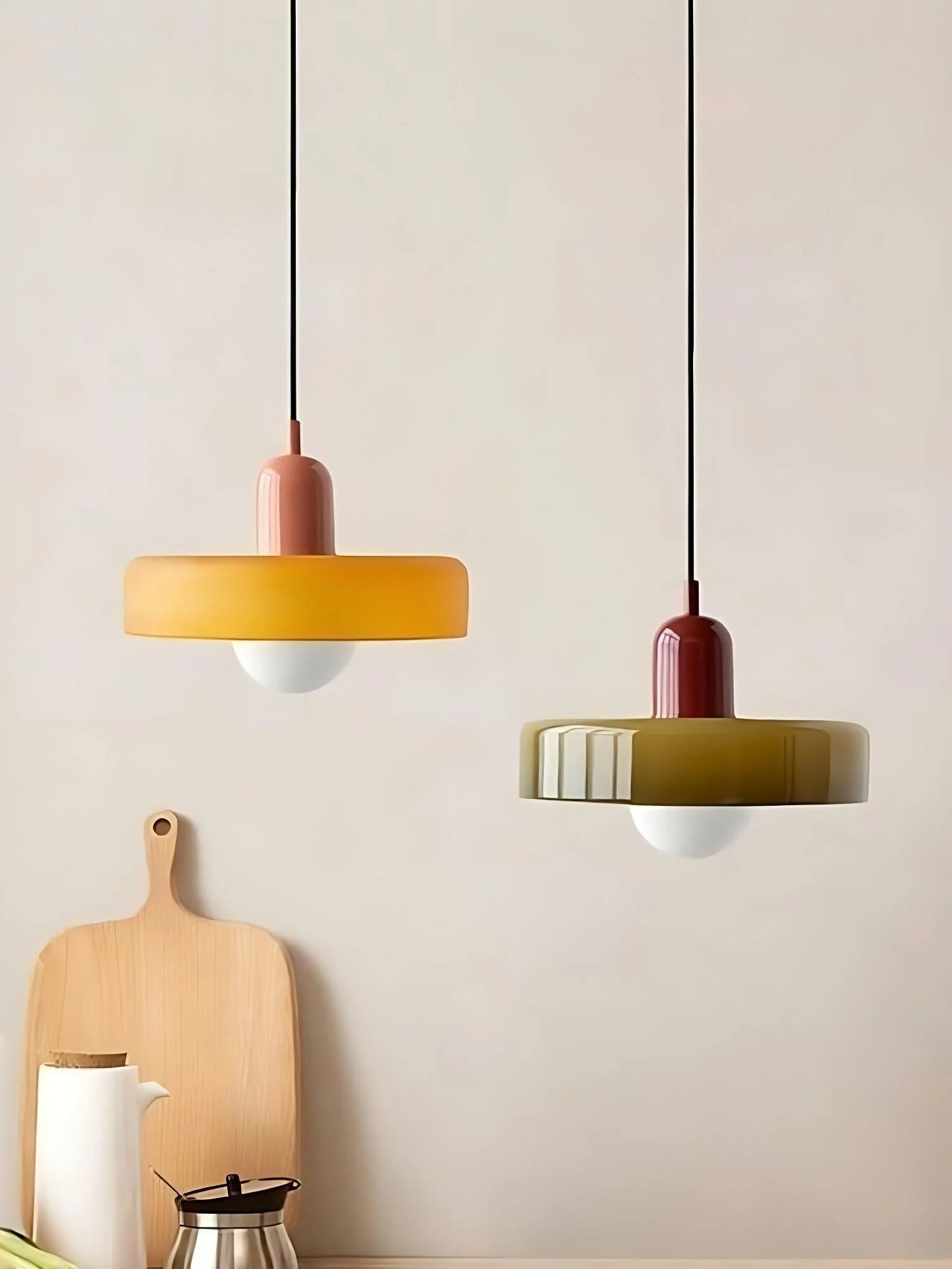 Avero Disc Pendant Lamp – Contemporary Glass Balance