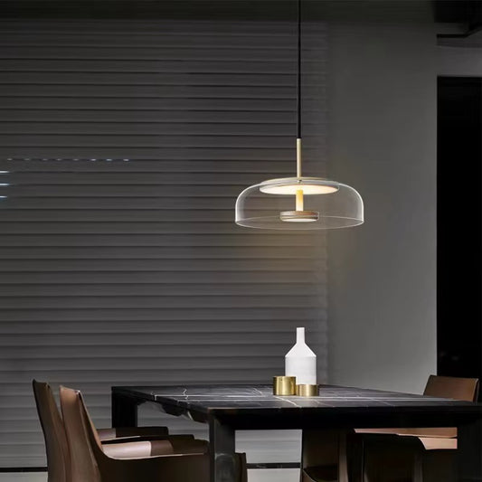 Aurelio Glass Dome Pendant Light – Modern Hanging Light