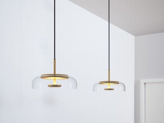 Aurelio Glass Dome Pendant Light – Modern Hanging Light