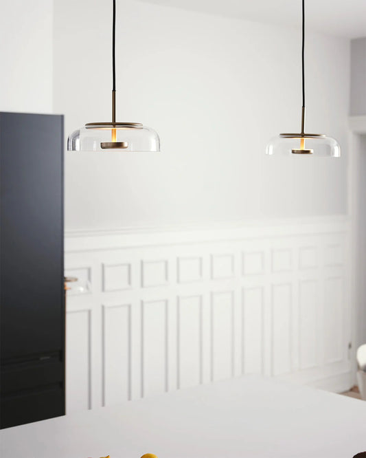 Aurelio Glass Dome Pendant Light – Modern Hanging Light