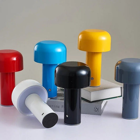 Milo Cordless Mushroom Table Lamp - goldenlumen