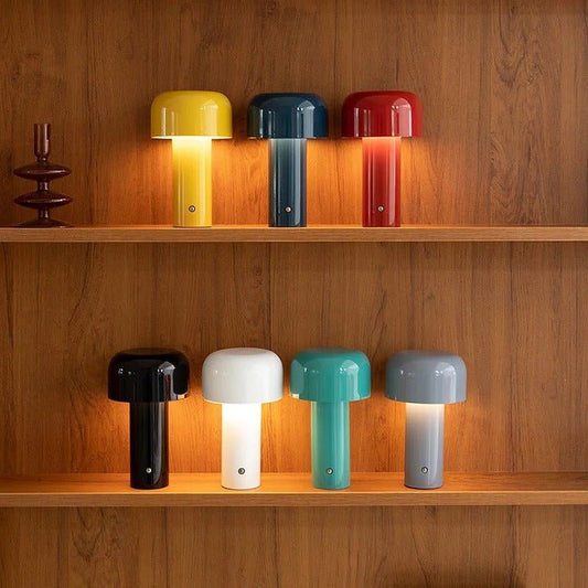 Milo Cordless Mushroom Table Lamp - goldenlumen